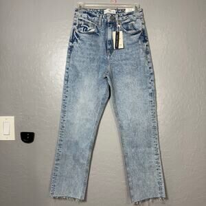 MNG Premium Denim High Rise Straight Ankle Jeans, 4